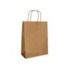 Bolsa papel q-connect celulosa natural liso l con asa retorcida 320x400x14 mm