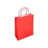 Bolsa papel q-connect celulosa rojo xs con asa retorcida 180x240x80 mm