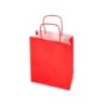 Bolsa papel q-connect celulosa rojo xs con asa retorcida 180x240x80 mm