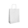 Bolsa papel q-connect celulosa blanco xs con asa retorcida 180x240x80 mm