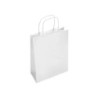 Bolsa papel q-connect celulosa blanco xs con asa retorcida 180x240x80 mm