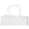 Bolsa papel q-connect celulosa blanco xs con asa retorcida 180x240x80 mm