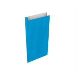 Sobre papel basika celulosa celeste con fuelle m 200x350x60 mm paquete de 25 unidades