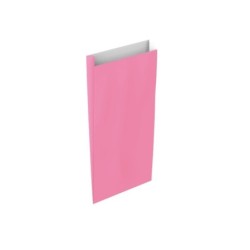 Sobre papel basika celulosa rosa con fuelle s 150x300x60 mm paquete de 25 unidades