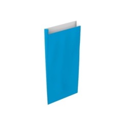 Sobre papel basika celulosa celeste con fuelle s 150x300x60 mm paquete de 25 unidades
