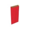Sobre papel basika kraft rojo con fuelle s 150x300x60 mm paquete de 25 unidades