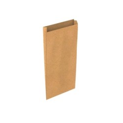 Sobre papel basika kraft natural liso con fuelle s 150x300x60 mm paquete de 25 unidades