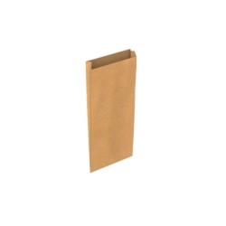 Sobre papel basika kraft natural liso con fuelle xs 120x250x30 mm paquete de 25 unidades