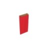 Sobre papel basika kraft rojo con fuelle xxs 100x200x30 mm paquete de 25 unidades