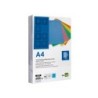 Tapa encuadernacion liderpapel carton a4 0,9mm azul fluor paquete de 50 unidades