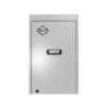 Taquilla metalica simonrack 2 puertas con cerradura montada respiradero y etiquetero gris/gris 1800x500x300 mm