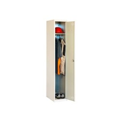 Taquilla metalica simonrack 1 puerta con cerradura montada respiradero y etiquetero gris/gris 1800x500x300 mm