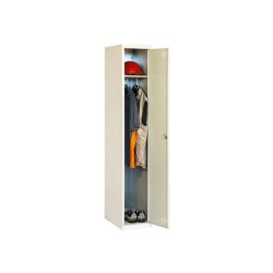 Taquilla metalica simonrack 1 puerta con cerradura montada respiradero y etiquetero gris/gris 1800x500x300 mm