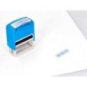 Sello entintado automatico q-connect contabilizado almohadilla 14x38 mm color azul