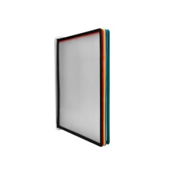 Portacatalogo de pared plastico liderpapel con 10 fundas din a4 colores surtidos