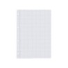 Recambio liderpapel a4 100 hojas 100g/m2 cuadro 3mm con margen 4 taladros