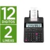 Calculadora casio hr-150rce impresora pantalla lc papel 58 mm impresion bicolor 12 digitos ac/dc color negro