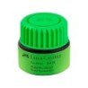 Tinta rotulador faber castell textliner fluorescente 1549 con sistema capilar color verde bote 30 ml
