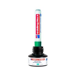 Tinta rotulador edding mtk25 con sistema capilar color verde bote 25 ml