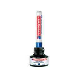 Tinta rotulador edding mtk25 con sistema capilar color negro bote 25 ml