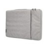 Funda para portatil q-connect 13,3\ con asa 1 bolsillo exterior con cremallera color gris 350x250x25 mm