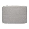 Funda para portatil q-connect 13,3\ con asa 1 bolsillo exterior con cremallera color gris 350x250x25 mm