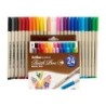 Rotulador artline supreme brush epfs pintura base de agua punta tipo pincel trazo fino bolsa de 24 unidades