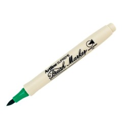 Rotulador artline supreme brush epfs pintura base de agua punta tipo pincel trazo fino verde