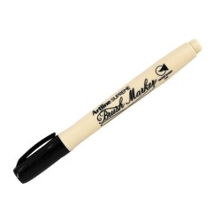 Rotulador artline supreme brush epfs pintura base de agua punta tipo pincel trazo fino negro