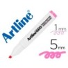 Rotulador artline fluorescente ek-660 rosa pastel punta biselada