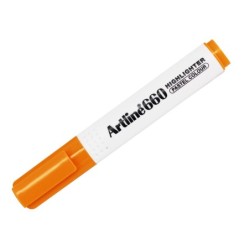 Rotulador artline fluorescente ek-660 naranja pastel punta biselada