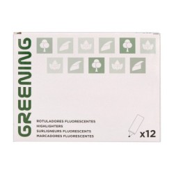 Rotulador greening fluorescente punta biselada rosa