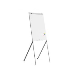 Pizarra blanca rocada para conferencias lacada magnetica metalica con brazo extensible lateral para 2 hojas 68x104 cm