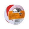 Cinta adhesiva tarifold seguridad para marcaje y señalizacion de suelo 33 mt x 50 mm color blanco/rojo