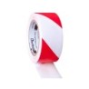 Cinta adhesiva tarifold seguridad para marcaje y señalizacion de suelo 33 mt x 50 mm color blanco/rojo