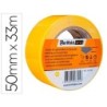 Cinta adhesiva tarifold para marcaje y señalizacion de suelo 33 mt x 50 mm color amarillo
