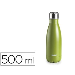 Botella portaliquidos ibili acero inoxidable termo color musgo capacidad 500 ml