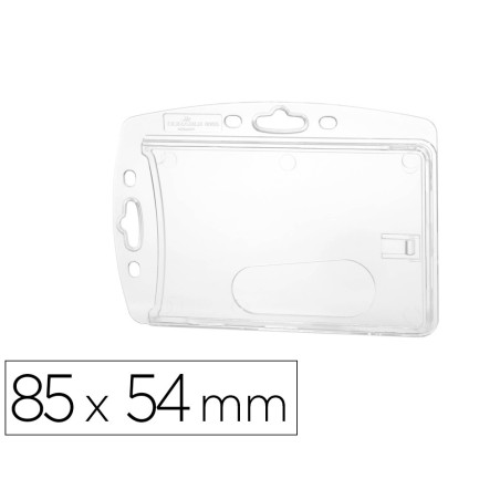 Identificador durable rigido para 1 tarjeta 54x87 mm pack de 10 unidades