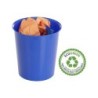Papelera plastico archivo 2000 ecogreen 100% reciclada 18 litros color azul 290x310 mm