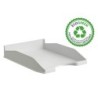 Bandeja sobremesa archivo 2000 ecogreen plastico 100% reciclada apilable formatos din a4 y folio color gris