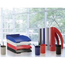 Bandeja sobremesa archivo 2000 ecogreen plastico 100% reciclada apilable formatos din a4 y folio color azul