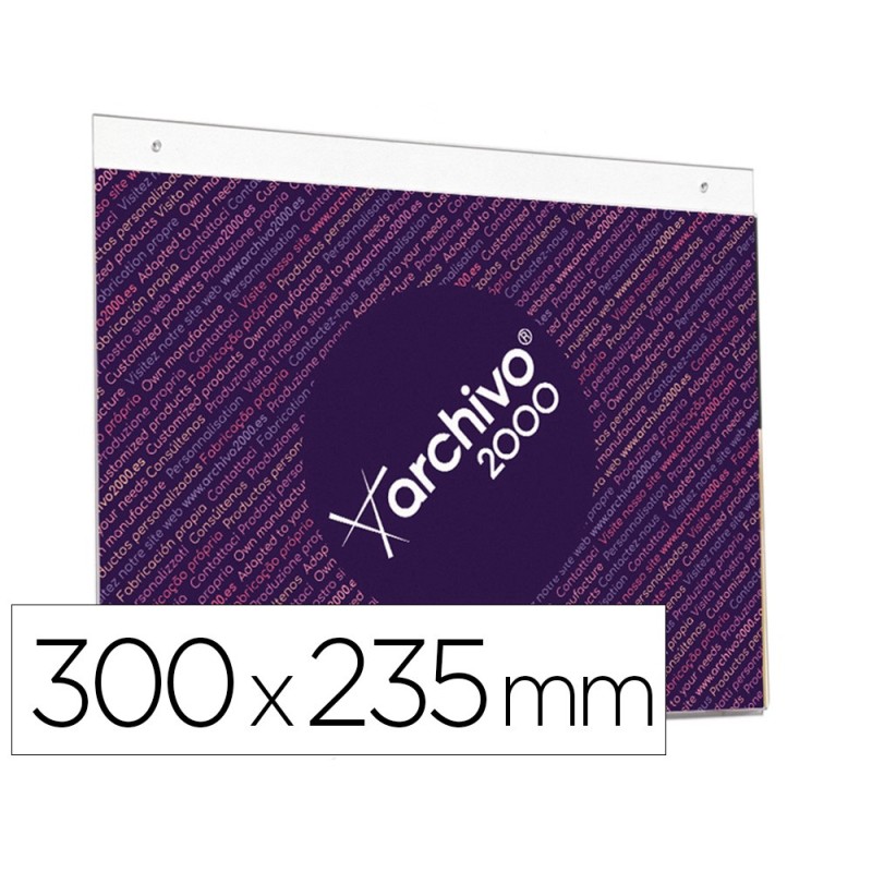 Expositor mural archivo 2000 con taladros ultra transparente din a4 horizontal 300x235 mm Expositor mural archivo 2000 con taladros ultra transparente din a4 horizontal 300x235 mm