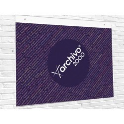 Expositor mural archivo 2000 con taladros ultra transparente din a4 horizontal 300x235 mm