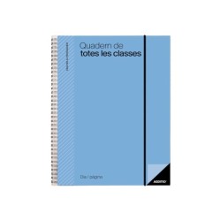 Cuaderno de todas las clases profesorado addittio 256 paginas dia pagina color verde 170x240 mm catalan