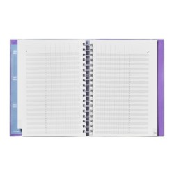 Cuaderno de todas las clases profesorado addittio 256 paginas dia pagina color verde 170x240 mm catalan