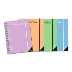 Cuaderno de todas las clases profesorado addittio 256 paginas dia pagina color verde 170x240 mm