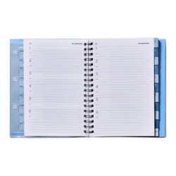 Cuaderno de todas las clases profesorado addittio 256 paginas dia pagina color verde 170x240 mm