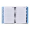 Cuaderno de todas las clases profesorado addittio 256 paginas dia pagina color verde 170x240 mm