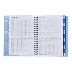 Cuaderno de todas las clases profesorado addittio 256 paginas dia pagina color verde 170x240 mm