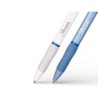 Boligrafo sharpie fashion retractil tinta gel azul 0,7 mm color azul hielo y blanco